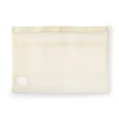 【MUJI 無印良品】尼龍網眼袋內袋/A4尺寸用.象牙白