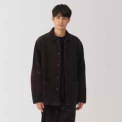 【MUJI 無印良品】男吉貝木棉混燈芯絨外套 M 深棕
