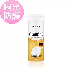 BHK’s 維他命C1000 發泡錠 橘子口味 (10粒/瓶)(效期2026─02─21)