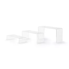 【MUJI 無印良品】壓克力ㄇ字展示架/寬型.3入組