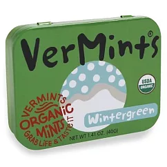 【Organic VerMints】有機薄荷糖─(40g) 冬青風味