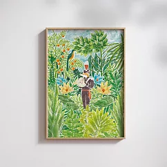 【 Hello Studio 你好工作室 】狐吉博物館 Huchii Museum系列 叢林|插畫A4海報