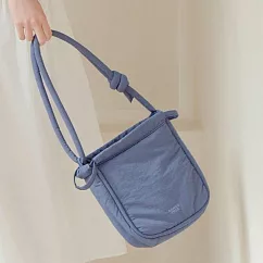 【瀏海樹】鬆鬆散步側背小包 - 灰藍