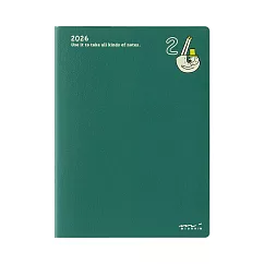 MIDORI POCKET DIARY 2026手帳(月單週方格)A6- 歐吉桑