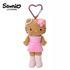 【日本正版授權】凱蒂貓 長腿系列 玩偶吊飾 豹紋 Hello Kitty - B款