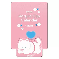 【日本A.P.J】2026 壓克力夾月曆 ‧ tutuko