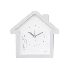 【日本正版授權】米飛兔 造型鬧鐘 Miffy - 灰色款