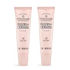 L&rsquo;OCCITANE 歐舒丹 護唇膏(12ml)X2-兩款可選(櫻花/玫瑰)-新版-百貨公司貨 櫻花