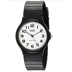 CASIO 卡西歐MQ─24極簡時尚指針中性錶─ 白面黑字 7B2