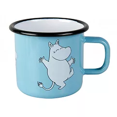 【Muurla】芬蘭嚕嚕米系列-嚕嚕米琺瑯馬克杯370cc(藍色)咖啡杯/琺瑯杯