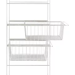 [MUJI無印良品]SUS追加網籃/ 亮面淺灰/56