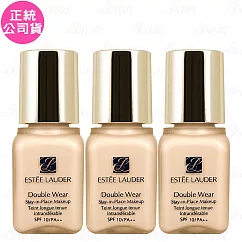 ESTEE LAUDER 雅詩蘭黛 粉持久完美持妝粉底精巧版SPF10/PA++(#17─1W1)(7ml)*3(公司貨)