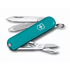 VICTORINOX 瑞士維氏7用盒裝瑞士刀 湖水綠