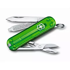 VICTORINOX 瑞士維氏7用盒裝瑞士刀 透明綠