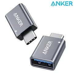 美國Anker USB─C to USB 3.0轉接頭即Type─C轉USB轉接器B87310A1(2入)適Apple蘋果Mac電腦iPad平板Macbook筆電