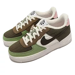 Nike 休閒鞋 Air Force 1 BG 運動 女鞋 經典款 色塊拼接 絨毛內裡 大童 穿搭 彩 DO5215─331 23.5cm MULTI─COLOR