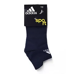 Adidas N─S Athletic Socks [Z11394] 踝襪 隱形襪 透氣 舒適 彈性 男女 深藍 L 深藍/白
