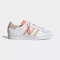 ADIDAS SUPERSTAR W 女 休閒鞋 GW0570 UK4 愛心奶茶