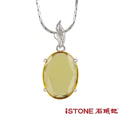 石頭記 晨星水晶項鍊-橢圓 黃水晶