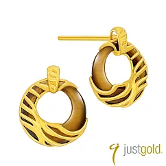 【Just Gold 鎮金店】飛&bull;凡系列 純金耳環