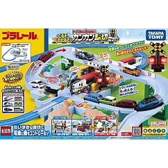 PLARAIL鐵道王國 多美火車平交道迴轉車道組