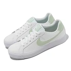 Nike 休閒鞋 Wmns Court Royale AC 女鞋 白 綠 小白鞋 皮革 百搭 AO2810─111