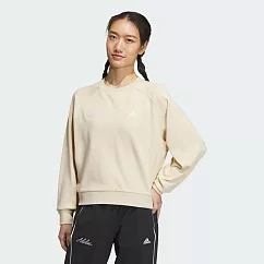 ADIDAS RCO CREW 女長袖上衣─米白─IP7088 L 白色