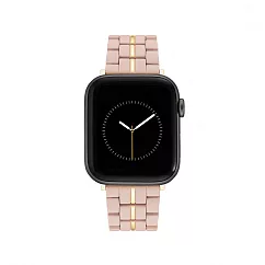 【NINE WEST】Apple watch 時尚拼接蘋果錶帶 42/44/45/49mm 豆沙粉