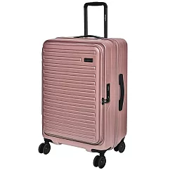 【SWICKY】24吋前開式奢華旅途系列旅行箱/行李箱(玫瑰金) 24吋 玫瑰金
