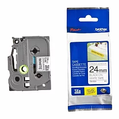 Brother 超強黏性護貝標籤帶 TZe-S251 (24mm 白底黑字) 原廠公司貨