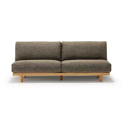 【MUJI 無印良品】木製簡約沙發/3人座/棕色