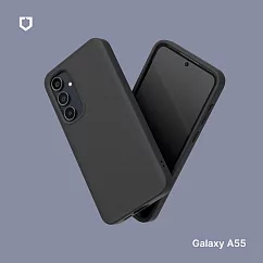 犀牛盾 Samsung Galaxy A55 (6.6吋) SolidSuit 經典防摔背蓋手機保護殼 ─ 經典黑