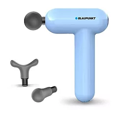 德國藍寶 mini USB隨身筋膜震動按摩槍(3款按摩頭+美體頭)貝殼藍 BPB-M07HU-A+BPB-M07HU-1