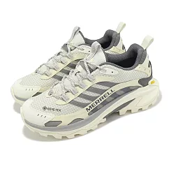 Merrell 戶外鞋 Moab Speed 2 GTX 女鞋 米白 灰 防水 抗撕裂 黃金大底 登山鞋 ML038238