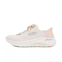 Skechers Arch Fit 2.0 [150066WNTPK] 女 休閒鞋 運動鞋 寬楦 厚底 套入式 瞬穿 粉