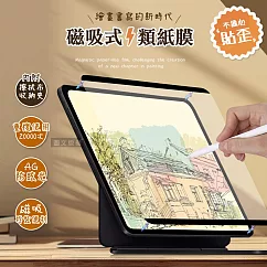 Antiglare 2024 iPad Air6 11吋 磁吸可拆式類紙膜 繪畫筆記專用膜保護貼