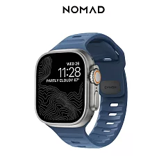 美國NOMAD Apple Watch專用運動風FKM橡膠錶帶─49/46/45/44mm 海軍藍