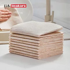 【日本Imakara】乾濕兩用去汙除油加厚絲瓜抹布(5片/包)-3包組