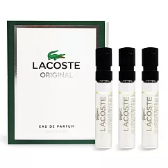 LACOSTE 經典男性淡香精(2ml)X3-香水隨身針管試香-公司貨