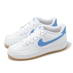 Nike 休閒鞋 Air Force 1 GS 大童 女鞋 白 藍 AF1 膠底 百搭 FV5948─115