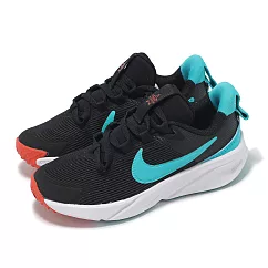 Nike 慢跑鞋 Star Runner 4 NN PS 中童 黑 藍 緩震 運動鞋 DX7614─009