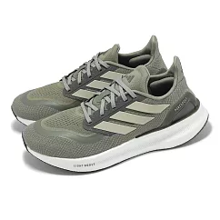 adidas 慢跑鞋 Pureboost 5 男鞋 綠 米白 反光 緩震 運動鞋 愛迪達 IF9195