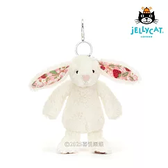 英國 JELLYCAT 鑰匙圈/吊飾 碎花典雅白兔 ’Berry’
