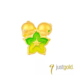 【Just Gold 鎮金店】繽紛果漾派對 黃金串珠(楊桃Kiki&Lala)