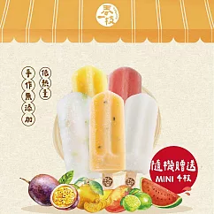 【春一枝】水果冰棒買10送4枝mini冰棒(檸檬*2+百香*2+椪柑*2+海鹽西瓜*2+情人果*2+mini隨機口味冰棒*4)
