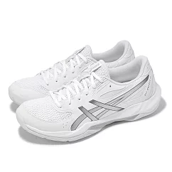 Asics 排球鞋 GEL-Rocket 12 女鞋 白 銀 羽排鞋 室內運動 緩震 亞瑟士 1072A119101 28.5cm WHITE/PURE SILVER