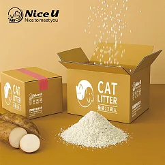 【NiceU 毛樂趣】超凝結木薯貓砂(12袋入)