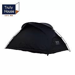 【Truly House】軍風黑化露營帳篷 袋鼠帳篷(三色任選) 黑色