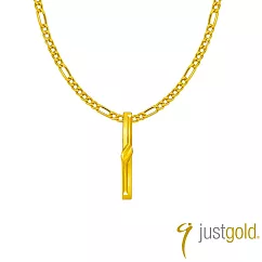 【Just Gold 鎮金店】稜合 TrioLink -雙綴 黃金吊墜(不含鍊)
