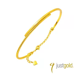 【Just Gold 鎮金店】環語 黃金手環 (網路限定)